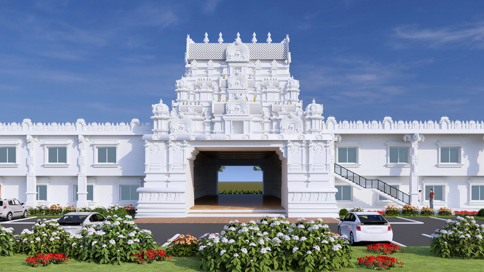 Temple entrance during daytime